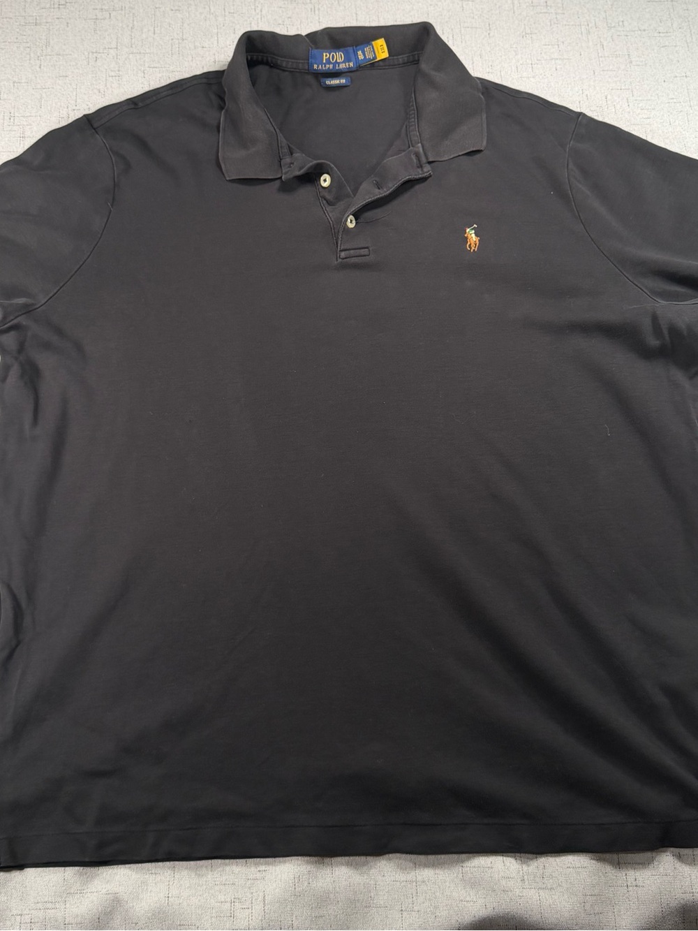 Polo by Ralph Lauren Men’s Black Polo with Embroidered Pony